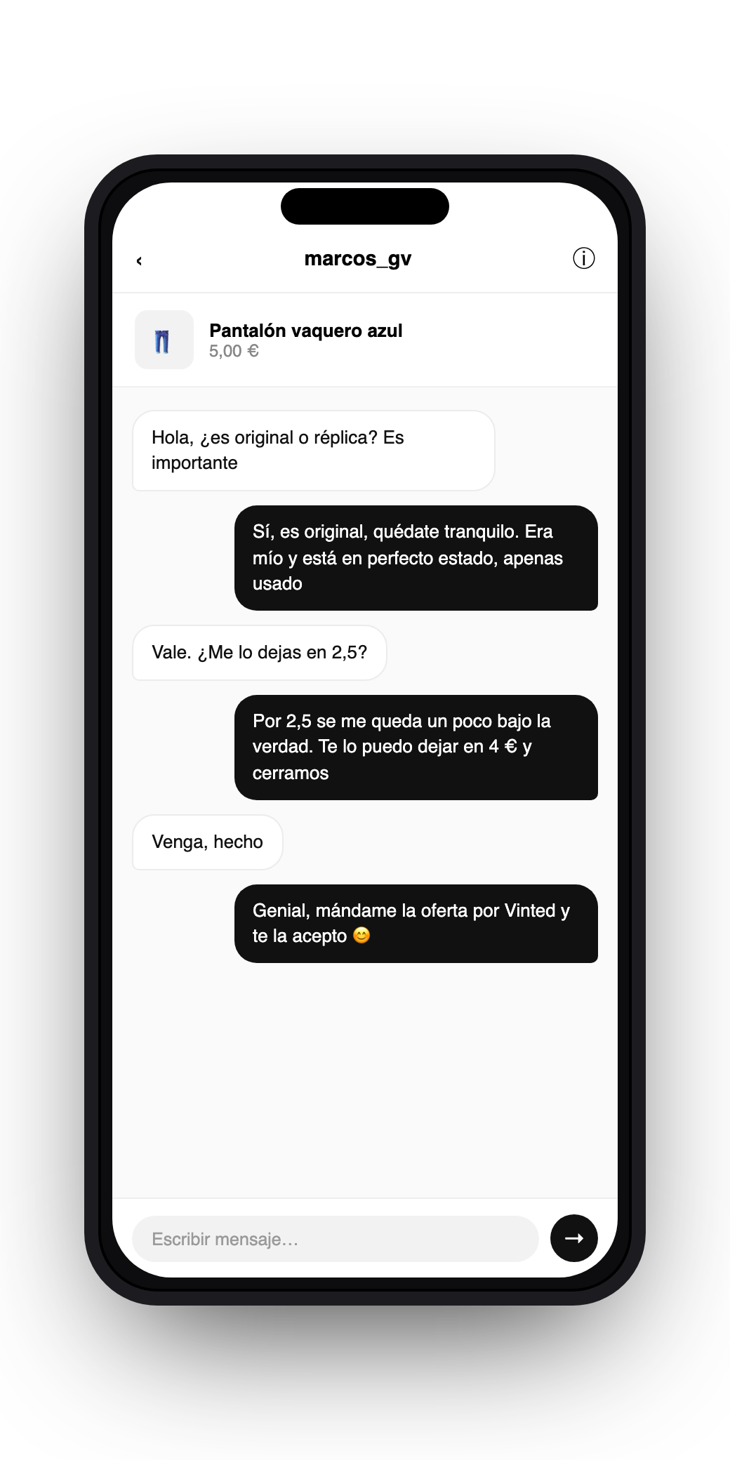 Negotiation chat